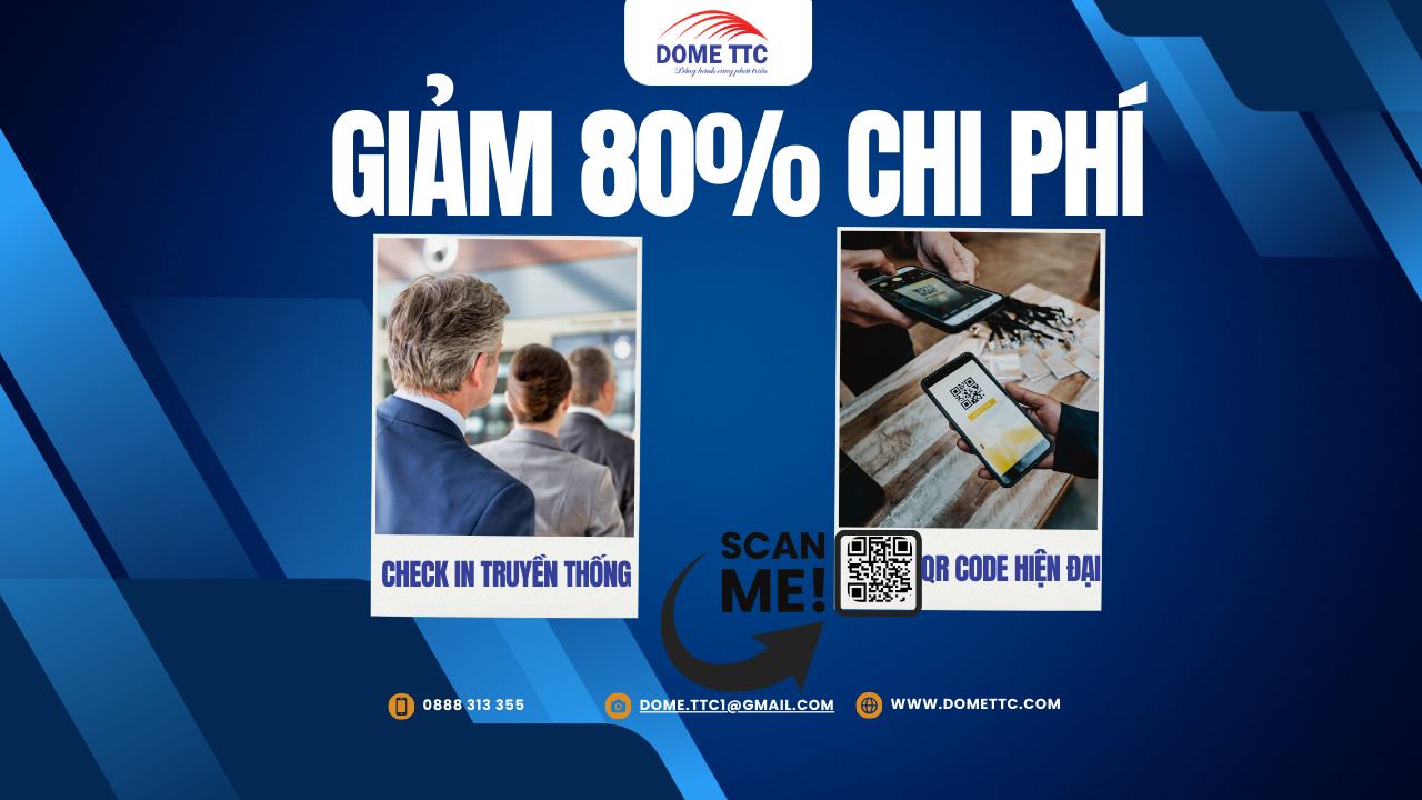 Check-in Sự Kiện Bằng QR Code: Tiết Kiệm 80% Chi Phí Và Nhân Sự