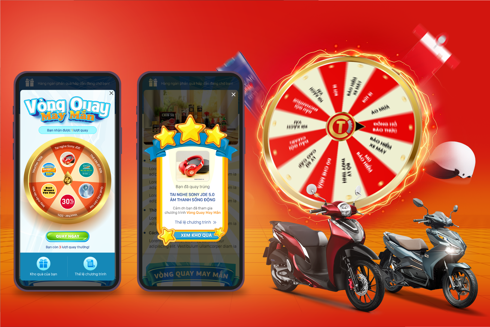 Quy trình kịch bảng mini game Lucky Draw